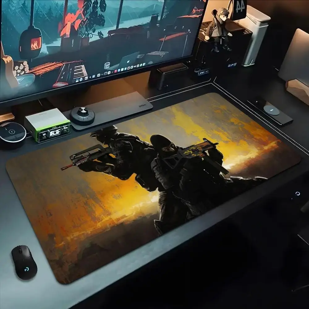

gun game Mouse Pad 500X1000 mm Large Gaming Mousepad Gamer XL Rubber Otaku Keyboard Pad Laptop Desk Mat