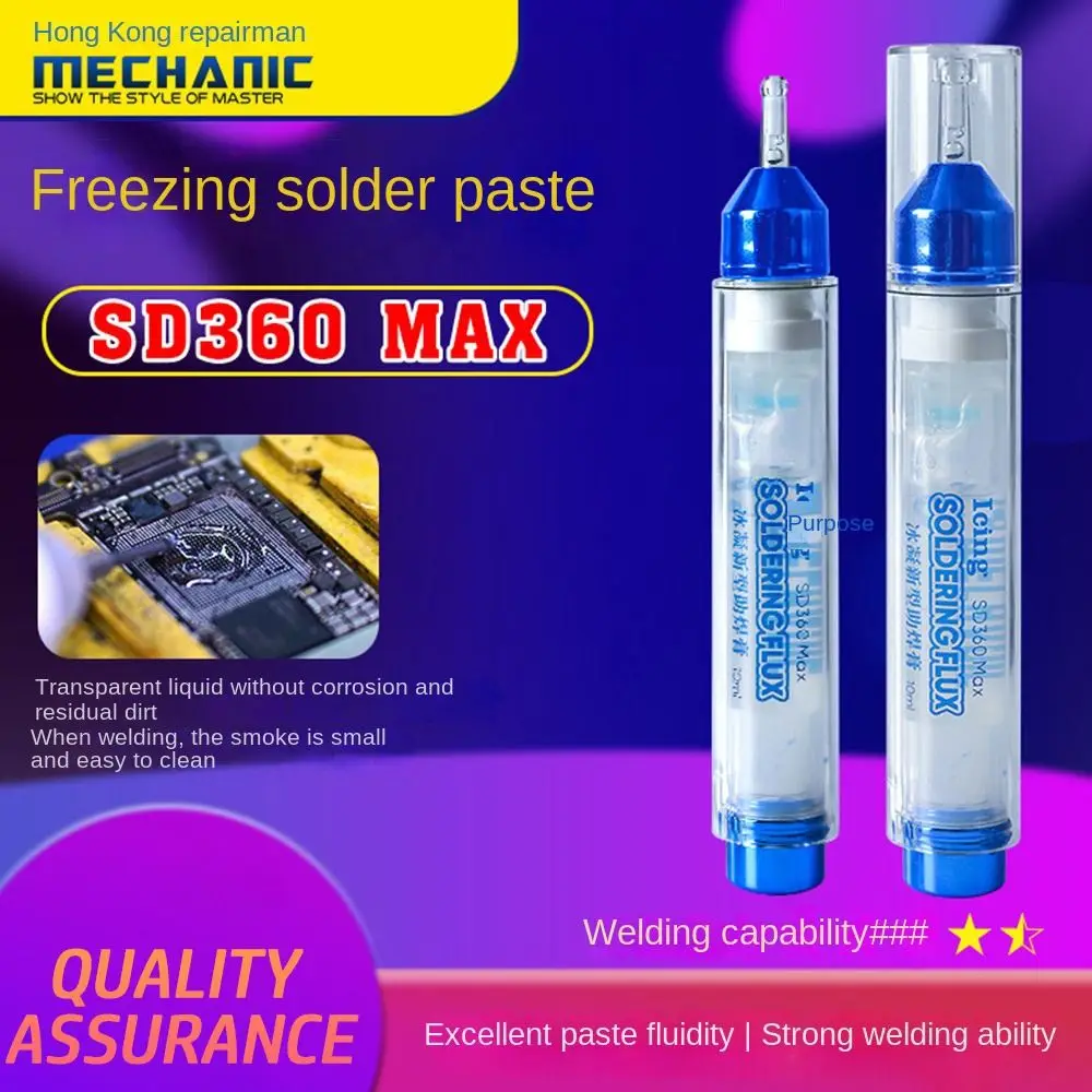 

No-Clean Icing Solder Flux 10cc Transparent Soldering Flux SD360 Max Solder Paste PCB SMD BGA SMT Soldering Repair