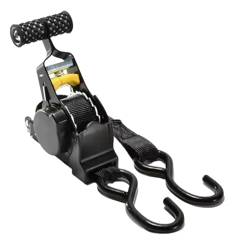 

Retractable Cargo Tape Auto Automatic Tension Belt Load Luggage Strap Motorcycles Ratchet Strap