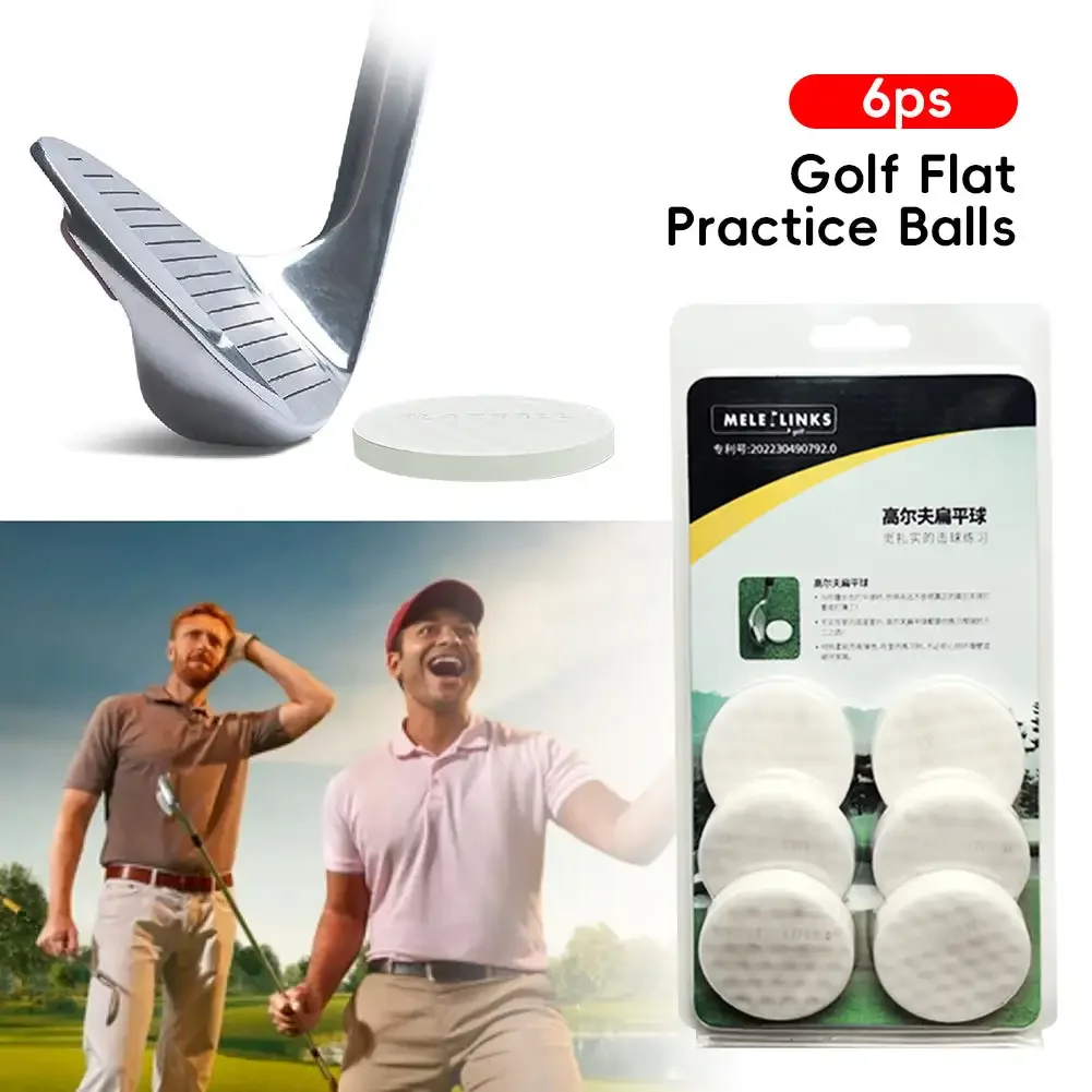 

Golf Flat Ball Swing Practice Golf Balls Portable Flat Golf Balls Lightweight Golf Training Balls For Practice Indoor Outdoor