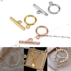 6 Sets Stainless Steel OT Clasp Toggle Clasps for DIY Jewelry Making Necklaces Connectors Bracelets Hooks Crafts Accessories
