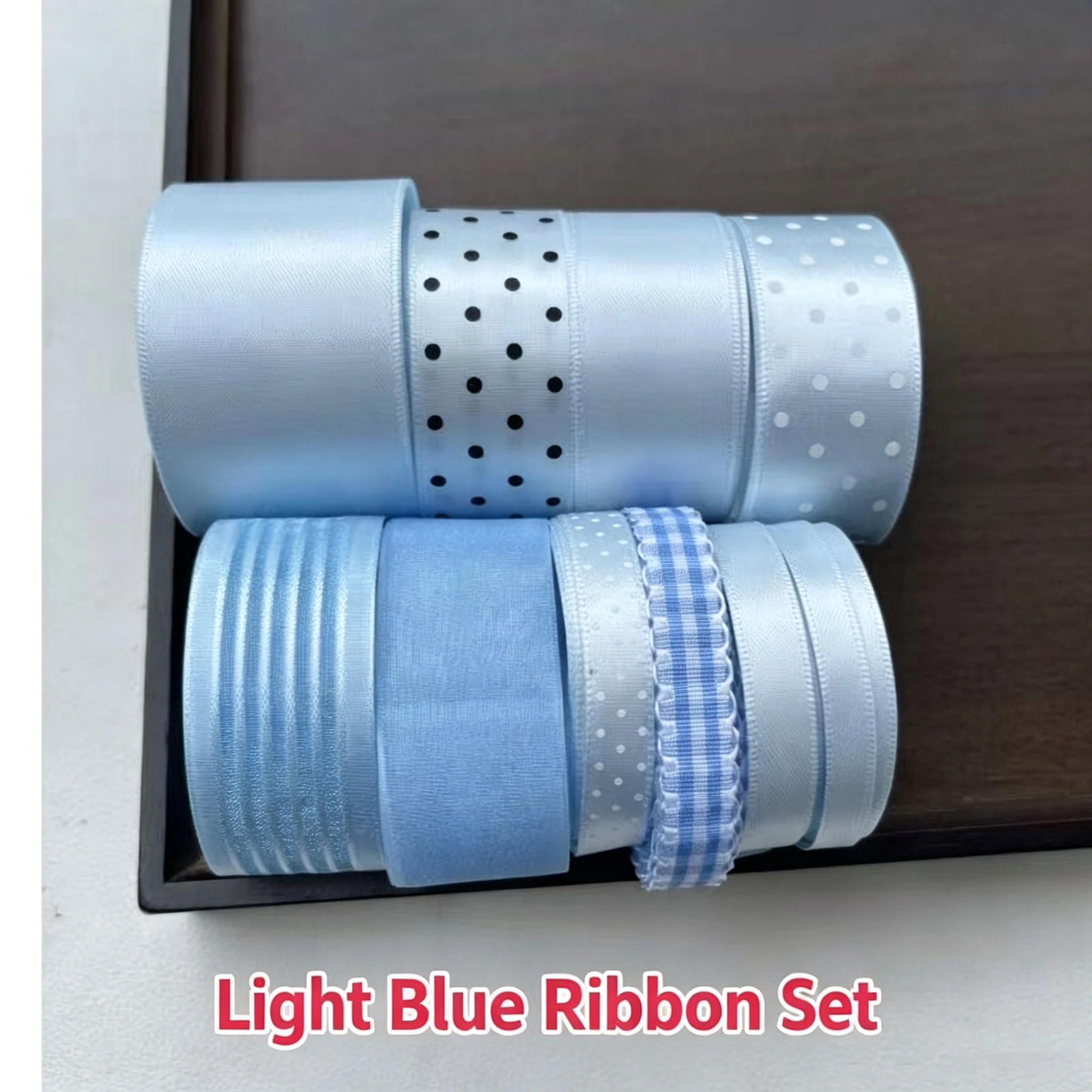 10-teiliges Set mit mehrfarbigen koreanischen Polka-Dot-Bändern, handgemachtes DIY-Material, Geschenkverpackungsdekoration, niedliches Geschenk 2026 – Detail 4