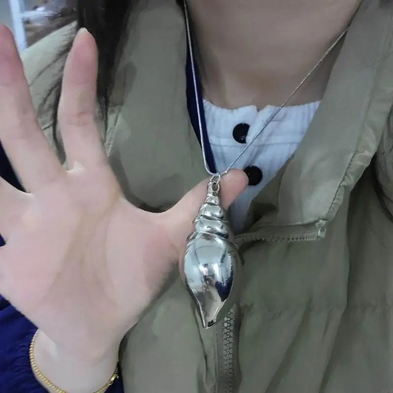 

N2UE Sea Snail Necklace Trendy Collar Chains with Conch Pendant Stylish Y2k Ornaments