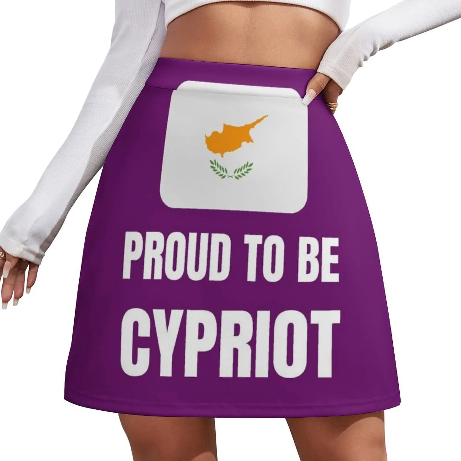 

Proud to be Cypriot Mini Skirt luxury women skirts women clothes Mini Skirt