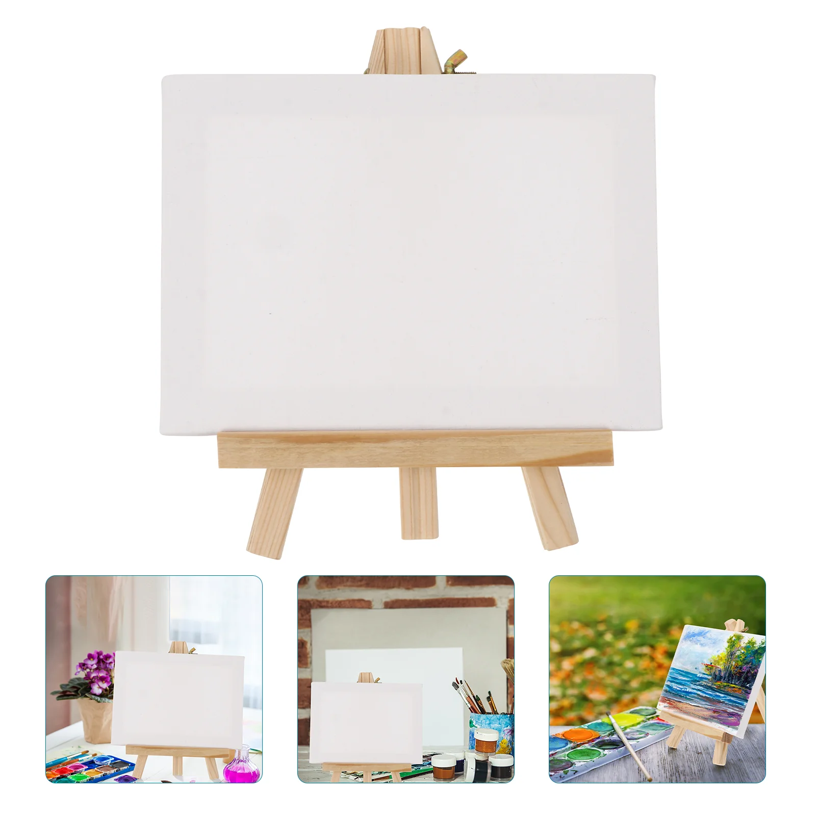 

Easel Table Top Easels for Painting Desk Type Rack Wood Artist Square Mini Children Wooden Stand