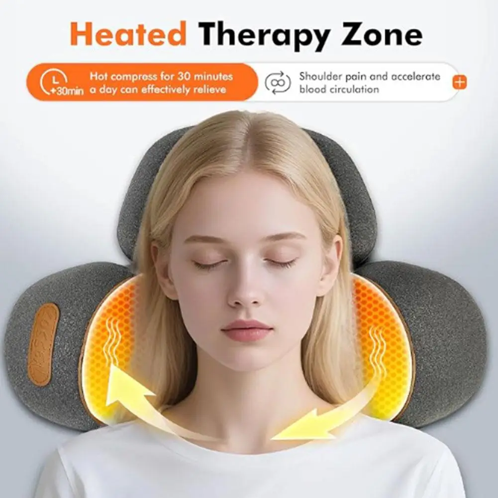 

3 in 1 Cervical Pillow For Neck Pain Relief Massage Heating Function Non Traction Support Spine Repair Sleep