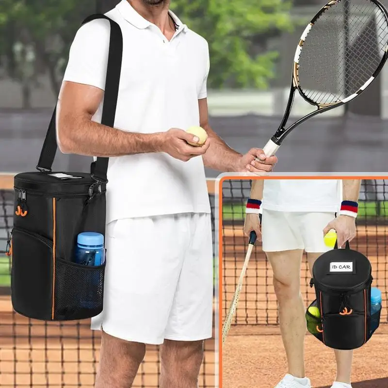 Sac de baseball multi-poches, sac IkHolder étanche, sac de tennis avec plusieurs poches et sangle initiée pour raquetball de tennis