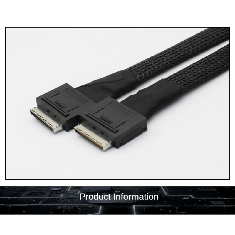 

Exquisite-PCIE Oculink SFF 8611 8I To SFF 8611 8I Data Transfer Cable For Server, Pcie4.0 Connection For Server Data Transfer Li