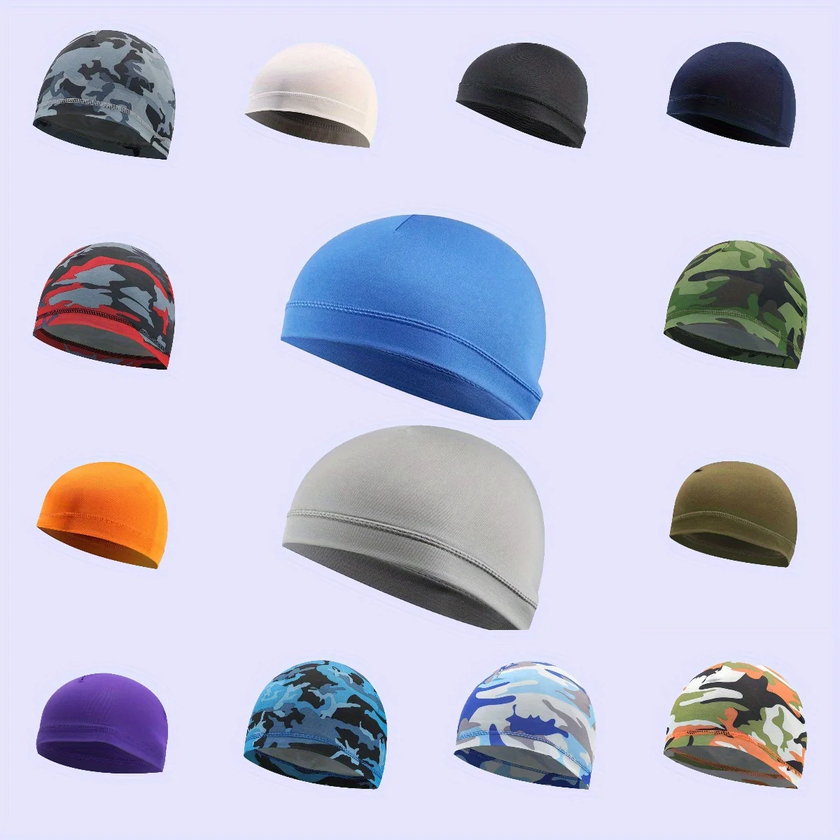 

1PC Cycling Solid Color Skull Hat Creative Headwear Thin Headwear Gifts Warm Sports Head Wrap