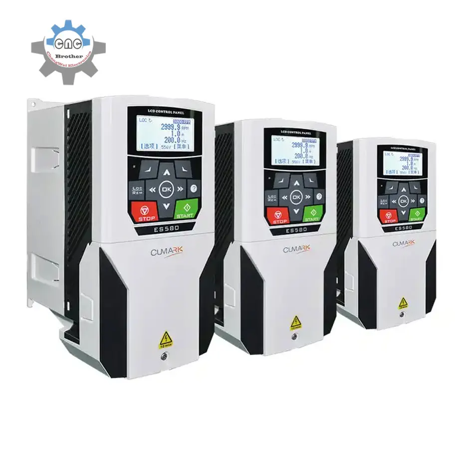 Cumark ES580 AC variable frequency drive inverter 5.5kw, VFD 5.5kw with Profibus Modbus CANopen Profinet EthCAT optional