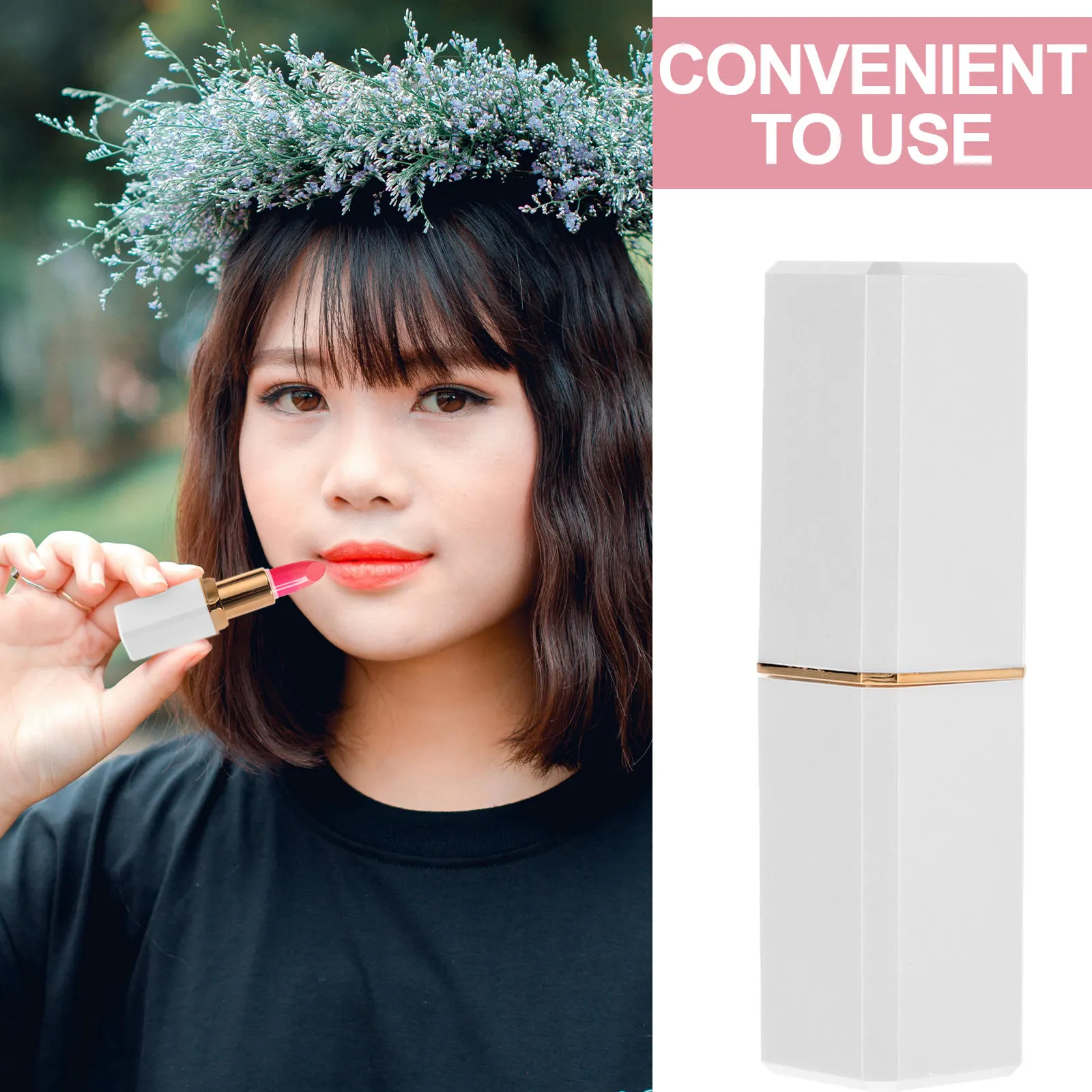 10Pcs Lip Balm Tubes Refillable Lip Gloss Containers Empty Lipstick Tubes DIY Travel Makeup Bag Essentials Women Girls