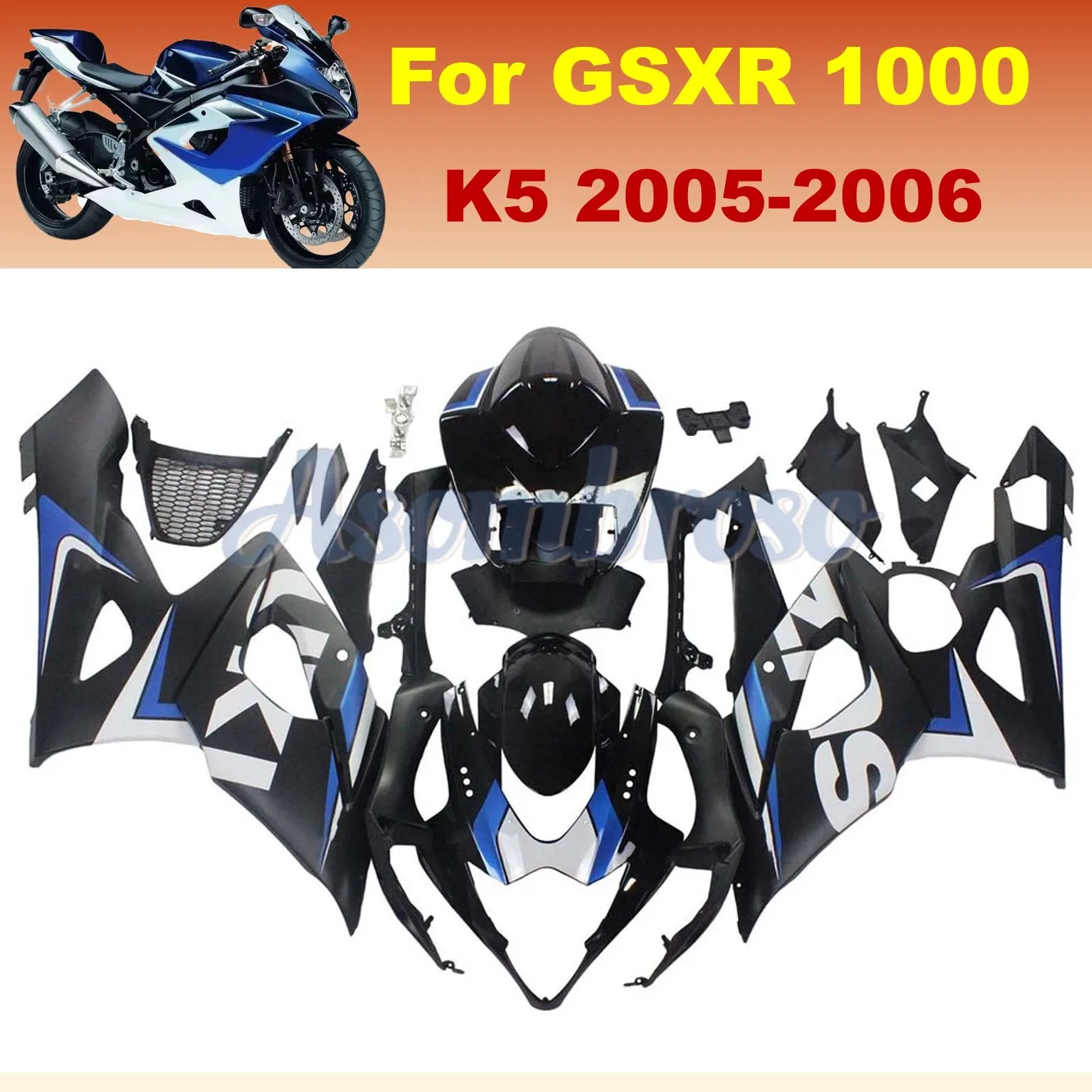 For Suzuki GSXR 1000 2005 2006 GSXR1000 Fairing Kit K5 Bodywork Motorcycle ABS Plastic Injection Molded Complete Fairing Set