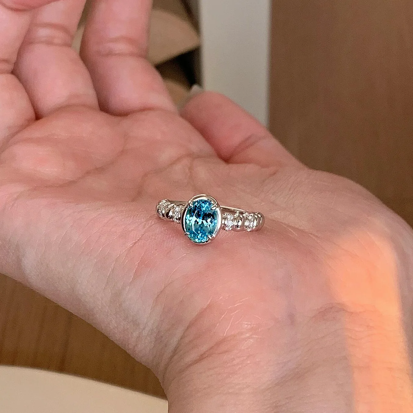 Exquisite 925sterling silver ice flower retro style high-end delicate-set open ring for women,uxurious and exquisite finger ring