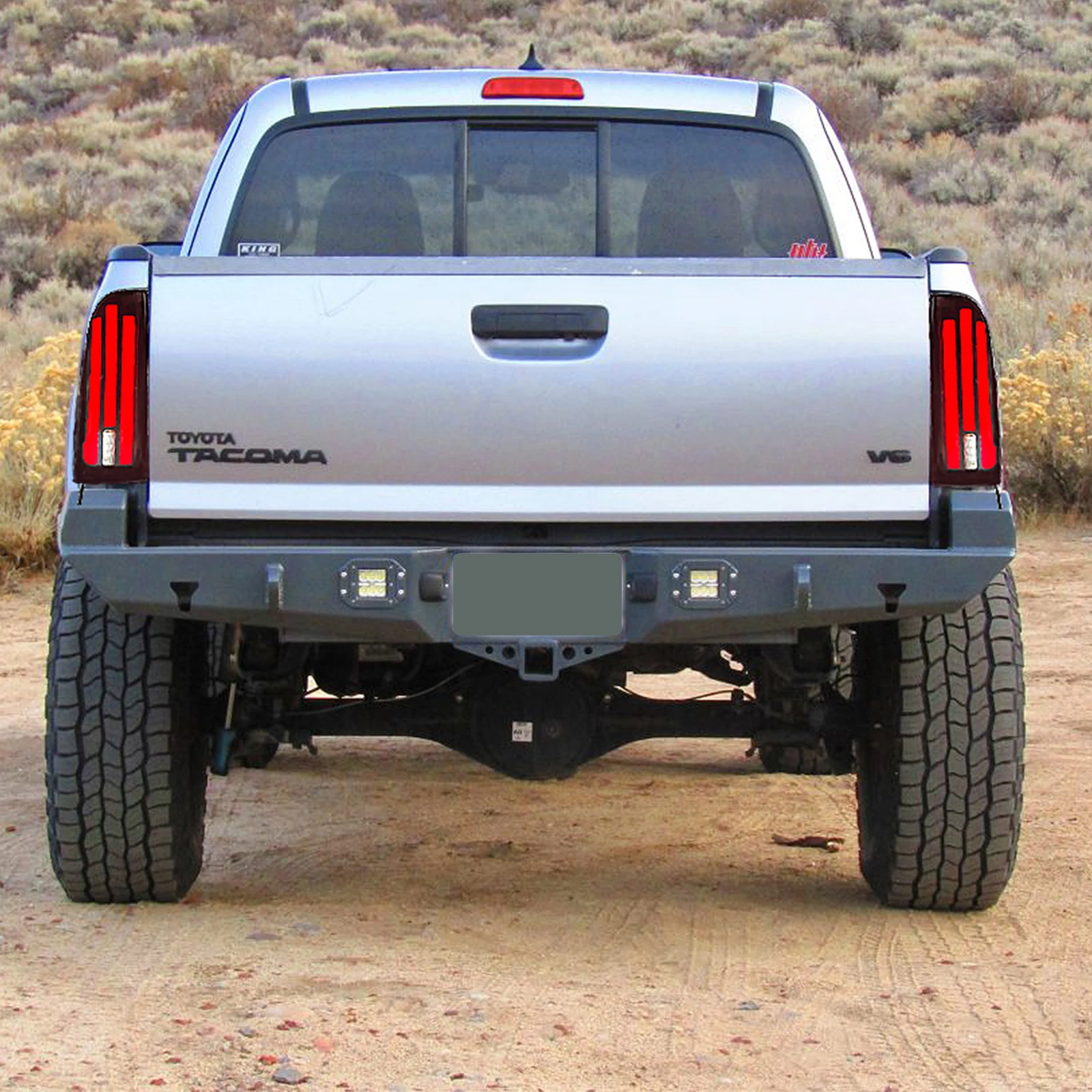 LED Tail Lights for Tacoma 2005-2015 - Sequential Turn Signals, Black Housing, Plug & Play