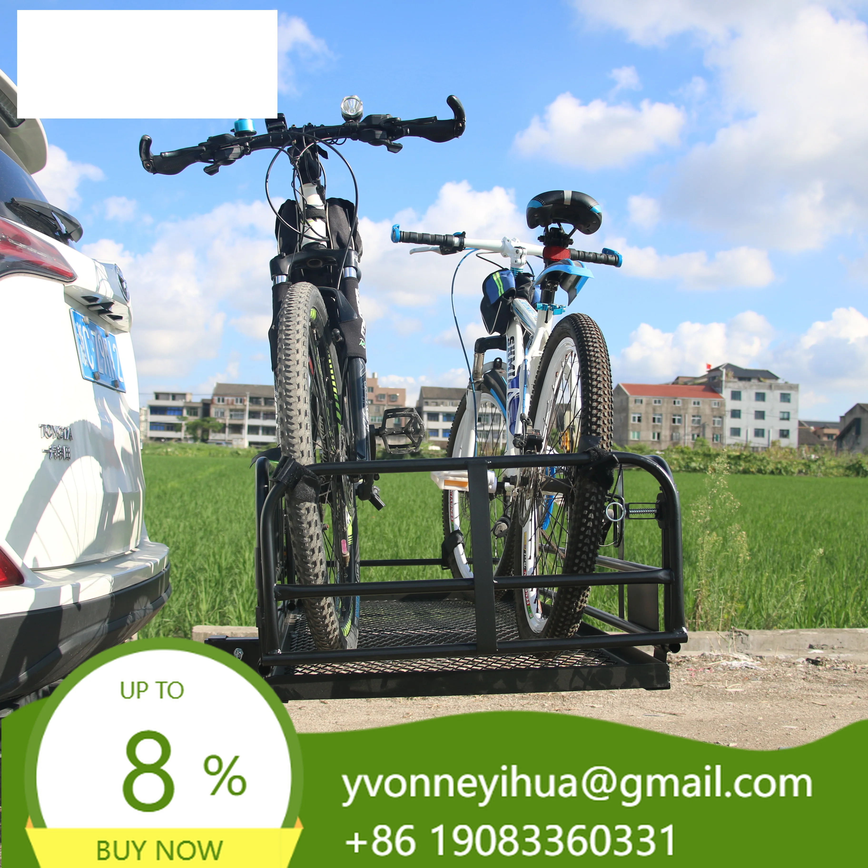 High Quality Q235 Iron Universal Bicycle Luggage Rack C Style