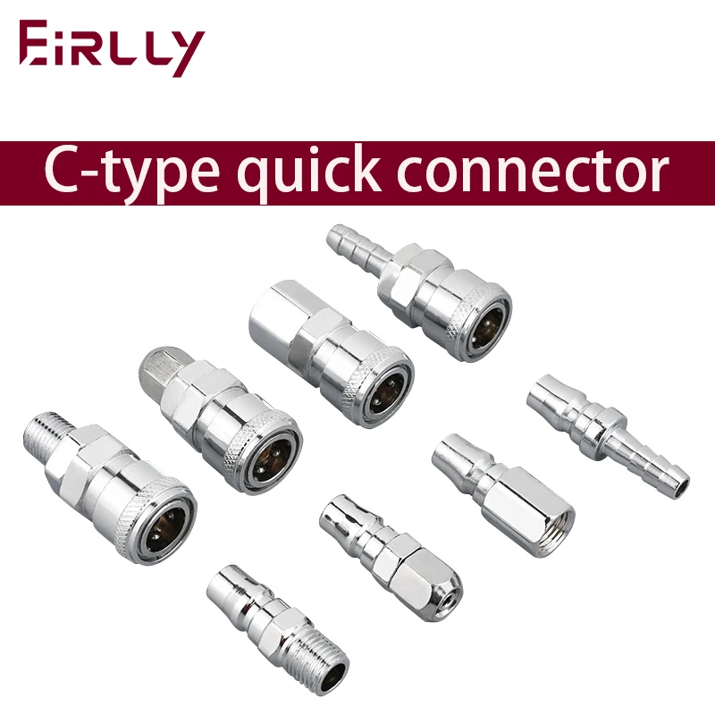 Pneumatic Fittings C Type Hose Quick Connector High Pressure Coupler Plug Socket PP SP PF SF PH SH PM 20 30 40 Air Compressor