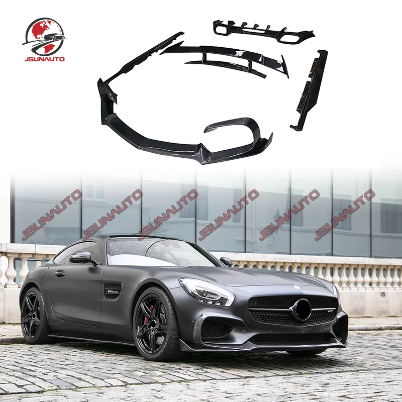 

Car Bumper For AM-G GT C190 RT Style Carbon Fiber Front Lip Splitter Rear Diffuser For AM-G GTS Side Skirts Spoiler Kits