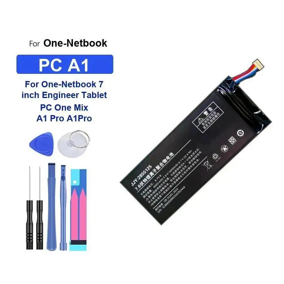 

6000 мАч высокой емкости для One-Netbook One Mix A1 Pro Engineer 7-дюймовый аккумулятор для ноутбука