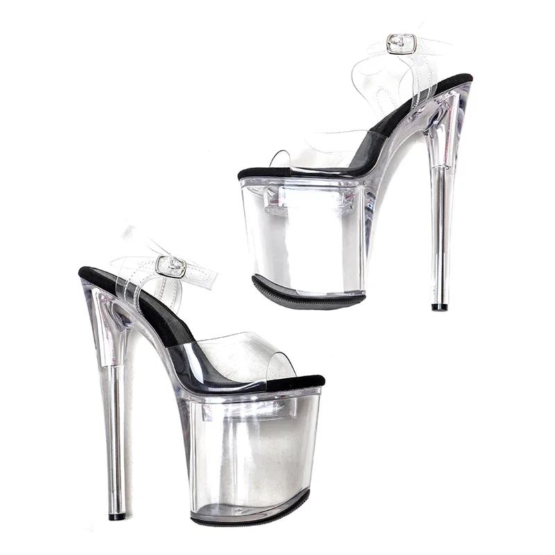 Leecabe 8Inch/20cm lady LED Light Up Shoes Glowing Platform party High Heels Shoes Pole Dancing Shoes