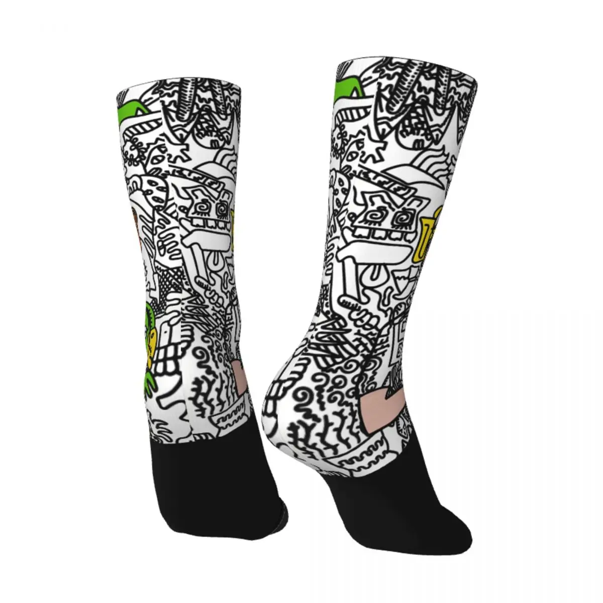 Hip Hop Retro Hashmasks Crazy Men's Socks Unisex Mr. Pickles Terror Dog Harajuku Seamless Printed Funny Crew Sock Boys Gift