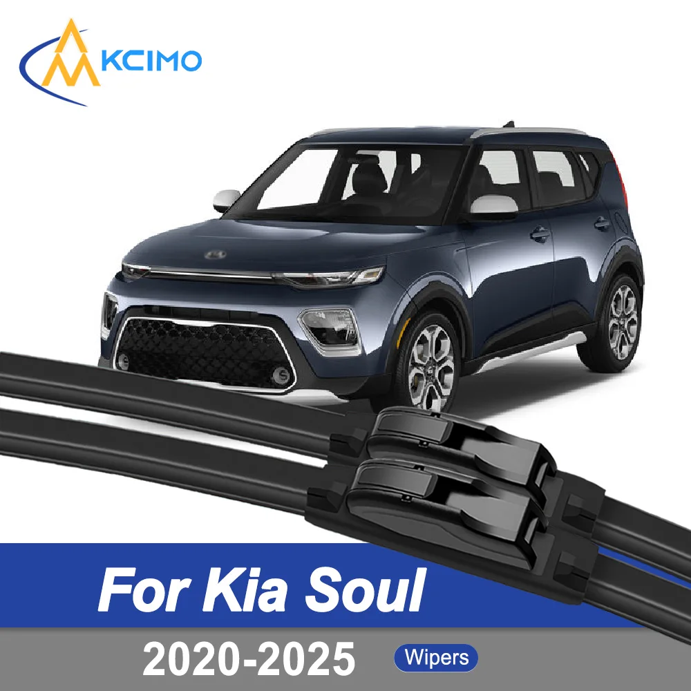 

For Kia Soul SK3 2020-2025 front Windshield Wipers Easy Installation Quiet Performance Exact Fit Safe Durable Auto Parts