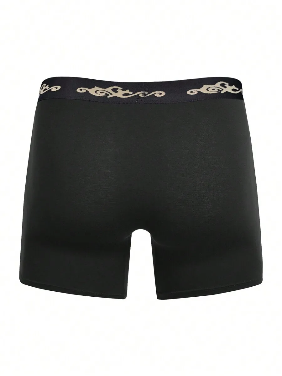 Mens Boxer Briefs With Contrast Waistband Design