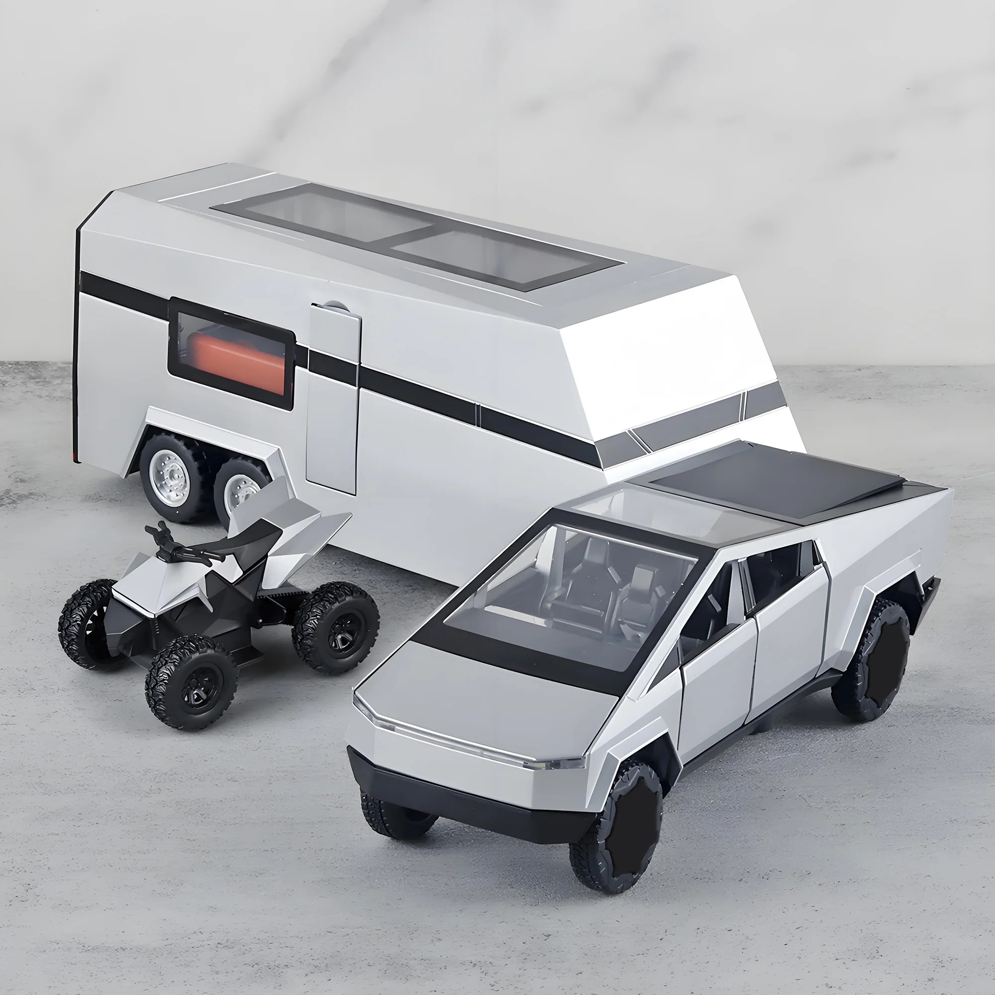 

1:32 Toy Trucks for Boys Cyber Model Pickup Truck Diecast Metal Toy Cars with Sound and Lights , Suitable for Kids Age 3+ Year