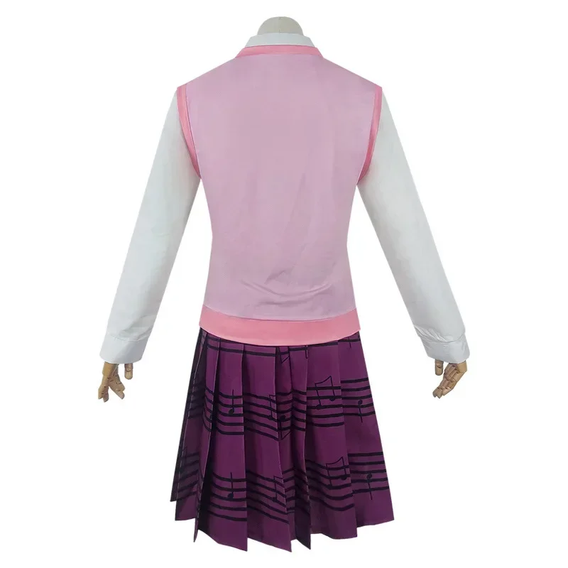 Novo danganronpa v3: matando harmonia kaede akamatsu cosplay traje feminino anime colete/camisa/saia conjuntos de uniforme jk