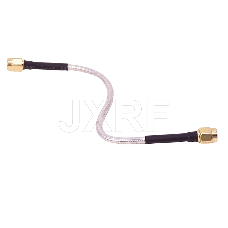 JX 10PCS SMA Male to SMA Male RG402 Coaxial Cable Connector Semi-rigid RG-402 Coax Pigtail 15CM fast shipping