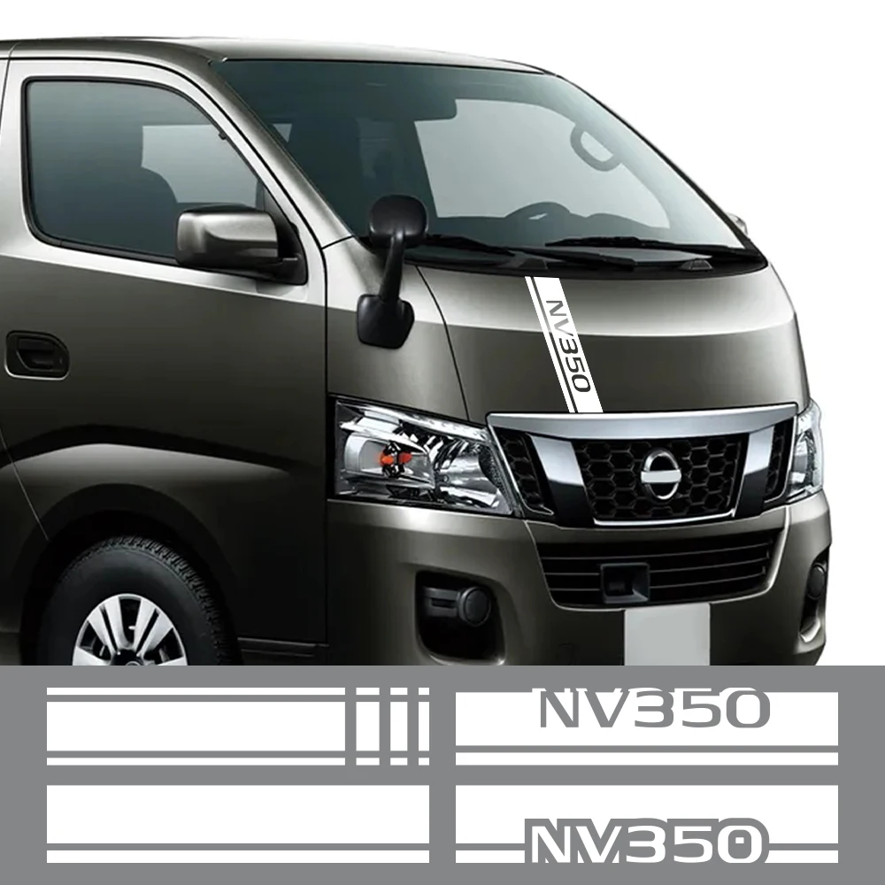 Van Hood Stickers For Nissan NV350 Caravan Urvan Car Bonnet Graphics Stripes Decor Decal Camper Vinyl Auto Tuning Accessories