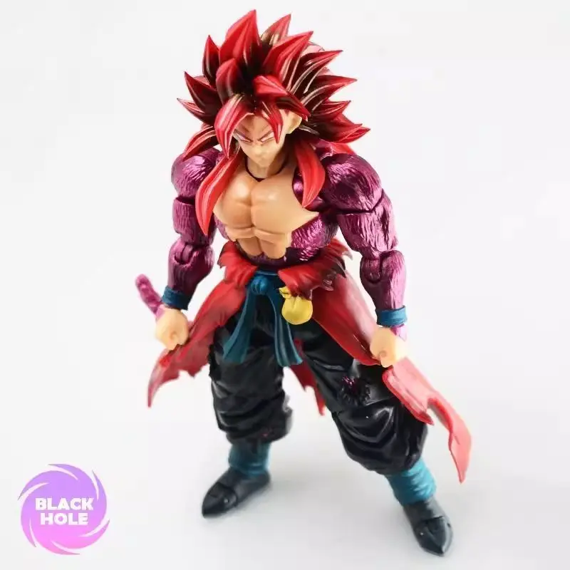 En Stock trou noir Dragon Ball Super Saiyan 4 Ssj 4 Son Goku Time Jumper Anime Figurine modèle jouets cadeaux