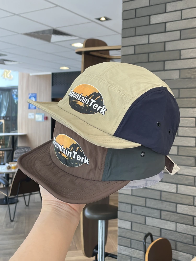 

Short brim cap women's spring summer outdoor camping tooling hat soft brim baseball cap men's street dance tide