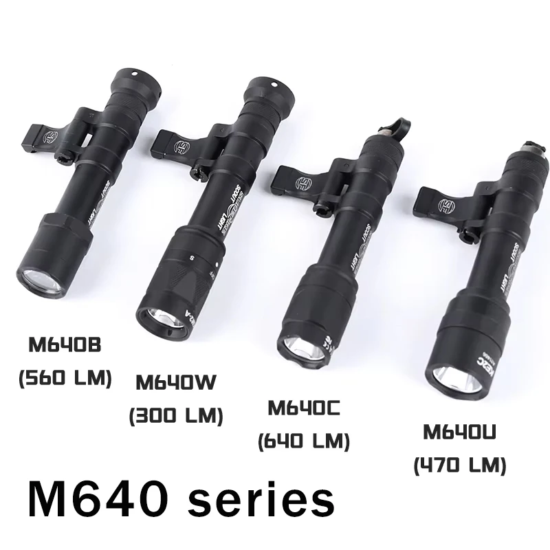 

WADSN M640 M640C Tactical Surefire Flashlight AR15 Rifle Weapon Airsoft Light strobe Mlok Keymod Pictinny 20mm Rail Hunting Lamp
