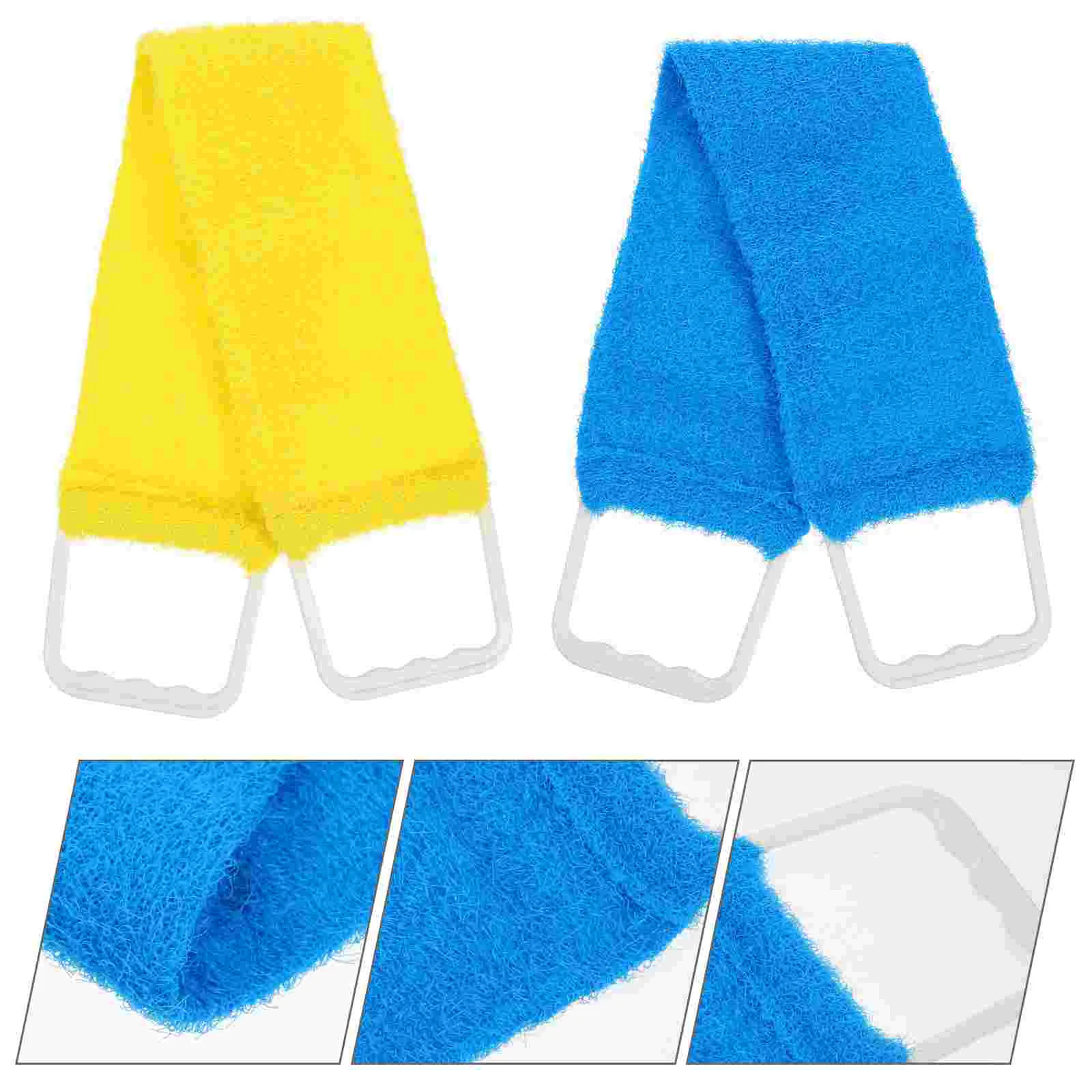 Shower Rub Back Belt Bath Towel for Men Body Brush Washing Machine Massage Scrubber