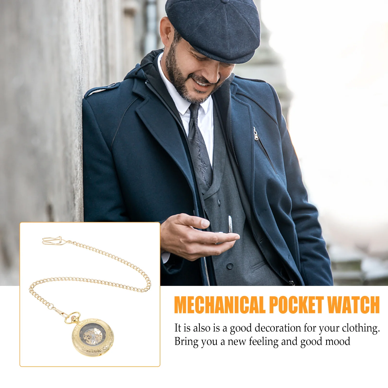 Vintage Mechanical Pocket Watch Zinc Alloy Hollow Case Large Roman Numerals Accurate Time Steampunk Gift for Men Friends