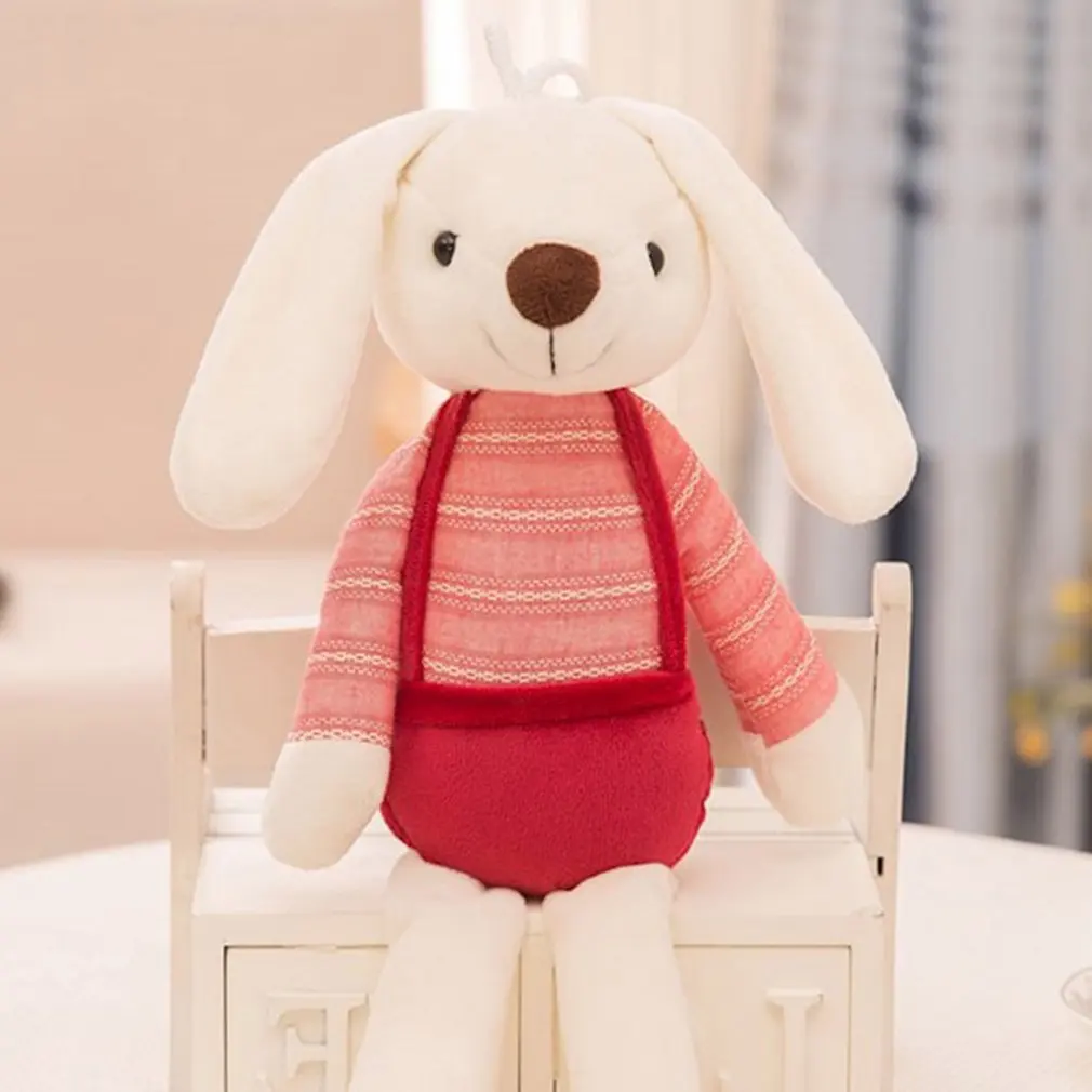 Ocday bonito coelho boneca animais de pelúcia brinquedos de pelúcia animais de estimação macio crianças bebê coelho brinquedos para meninas crianças presente de aniversário dormir boneca