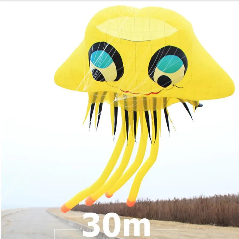 free shipping jellyfish kite flying outdoor toys adults kite reel cartoon kitesurfing cometas para colorear air bounce fishing