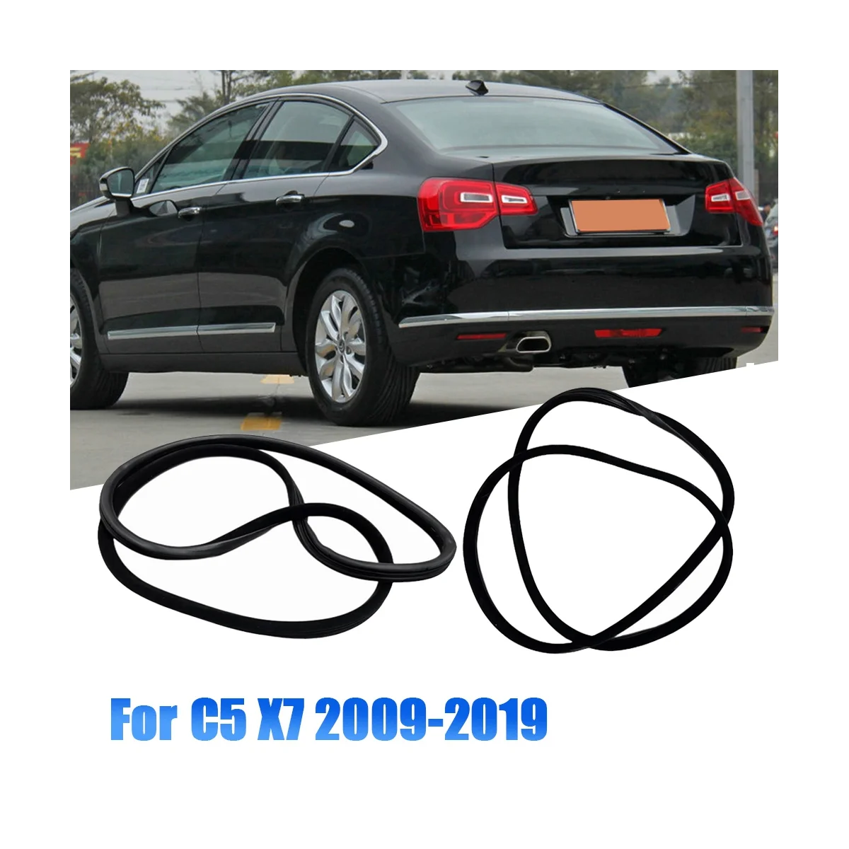 Front Door Sealing Seal Weatherstrip With Velvet 9025E5 9025E6 9025E7 for C5 X7 2009-2019 Car Door Frame