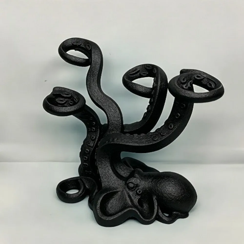 Home Decor Multi-Slot Octopus Pen Holder 3D Printed Organizer Storage Rack Funny Tentacle-Shaped Octopus Statue Study Desk