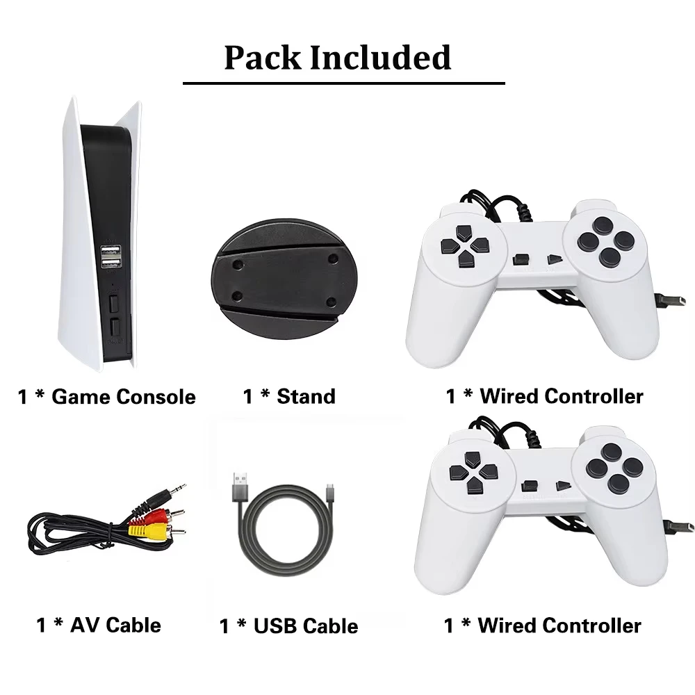 GS5 8-bit TV Video AV Output USB Plug and Play Support 200+ Nostalgia Game Console Electronic Mini Classic Retro Game Station