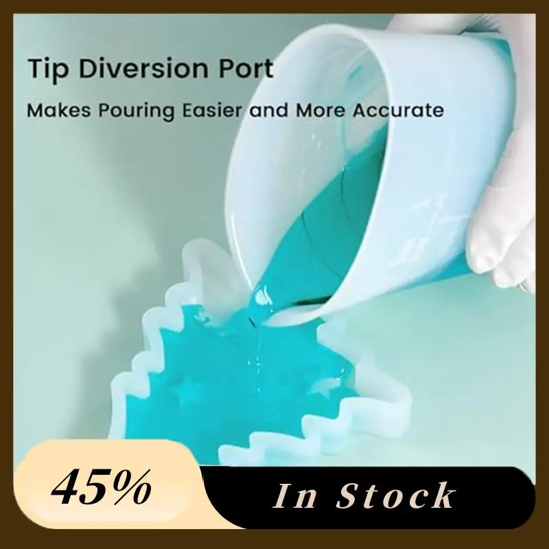 

A78K Новый 1 комплект силиконовых мерных стаканчиков из смолы, набор инструментов, прочные принадлежности для эпоксидной смолы для формы