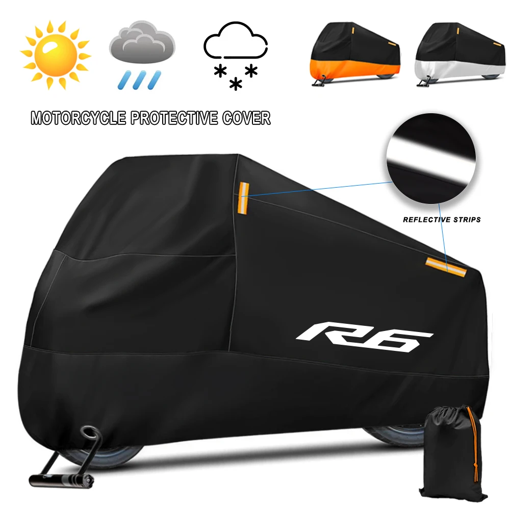 Motorcycle Cover Waterproof Outdoor Scooter UV Protector Dust Rain Cover For YZFR6 YZF R6 YZF-R6 2010-2024 2023 2022 2021 2020