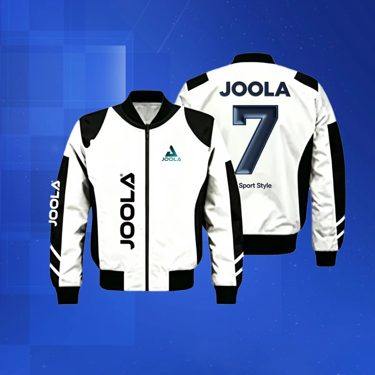 

Professional JOOLA Number7 Table Tennis Training Jacket Full Zip Stand Collar Breathable Sports Outerwear Men Women Ping Pong Co