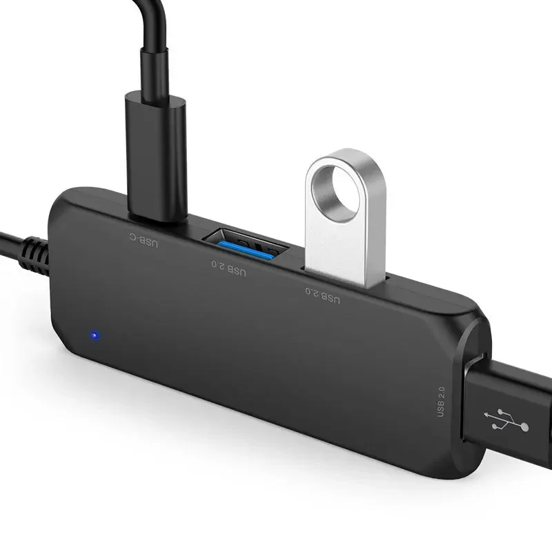 Station d'accueil de type C pour ordinateur, charge HUB vers répartiteur de concentrateur, charge PD pour ordinateur DiscrePleUltrabook, câble USB, 4 ports