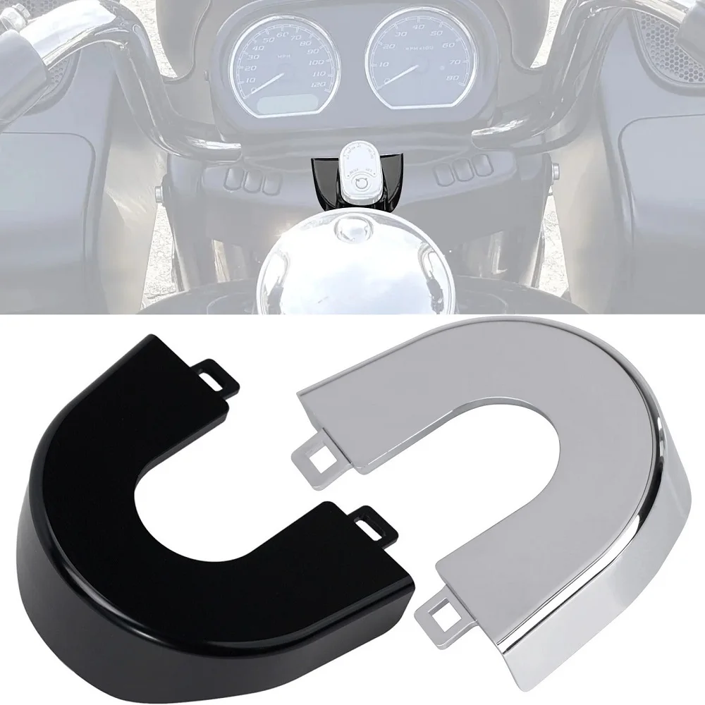 Motorcycle Front Upper Fork Swivel Lock Key Cap Ignition Switch Panel Trim Cover For Harley Road Glide FLTR 2015-Later