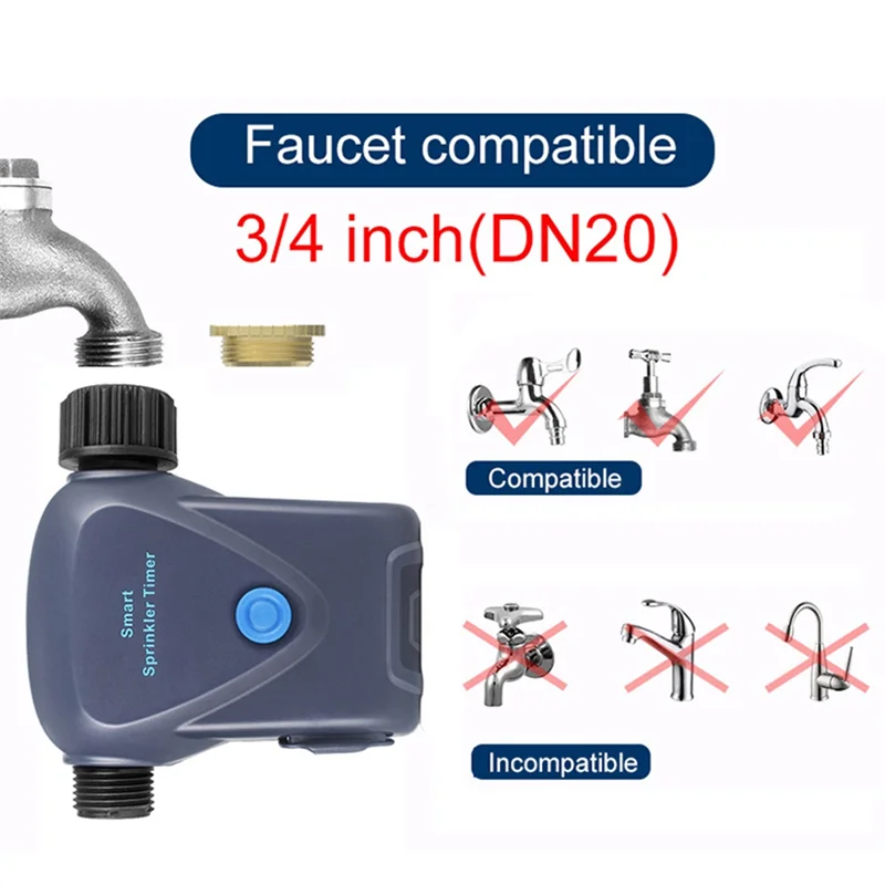 Garden Automatic Irrigation Device 45M Sensing Distance Watering Device For 3/4 Inch Hose-Y47A