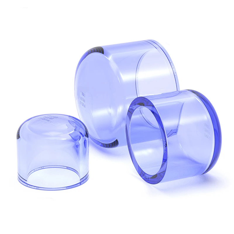 2-25PCS I.D20-50mm Transparent UPVC Water Pipe Plug Blind Cover Environmentally Friendly Water Supply Chemical Pipe Fittings