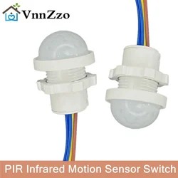 12V 24V 110/220v LED Sensitive Night Light Home Indoor Outdoor Infrared Light Motion Sensor Detection Automatic Sensor Switch