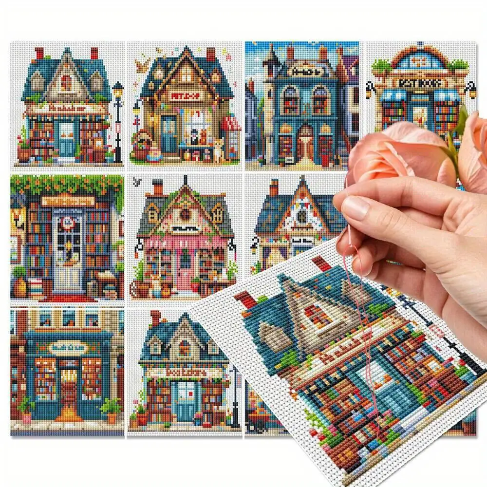 �y�Z�[�����z12 �N���X�X�e�b�`�L�b�g�Ƃ̕��i 11CT �L�����o�X�h�J�L�b�g DIY �j�d���Ƃ̑����z���f�[�M�t�g 15X15cm/5.9X5.9In