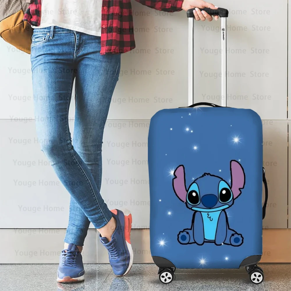 Disney Stitch Pattern Travel Fun Luggage Travel Protective Cover 18-32 Inch Luggage Cover Customized Personalized Printing